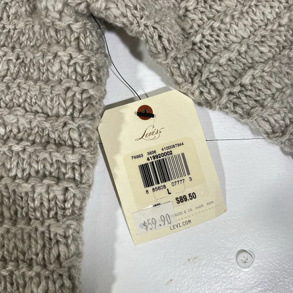 NWT Levi's Cable Knit Sweater Men's Size Large